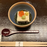 京都祇園 天ぷら八坂圓堂 - 先付けの湯葉どうふ
