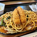 喫茶 ミキ - 鉄板あんかけ海老フライのせ