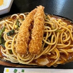喫茶 ミキ - 鉄板あんかけ海老フライのせ