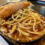 喫茶 ミキ - 鉄板あんかけ海老フライのせ