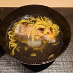 日本料理 柳燕 - 愛媛の白甘鯛の菊花椀