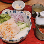 かかん - よだれ鶏の中華麺