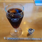 銀鮨 - 食後のアイスコーヒー