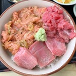 竹家食堂 - 二色丼 1000円