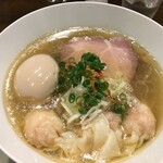 創作麺工房 鳴龍 - 塩拉麺＋海老ワンタン3ｹ