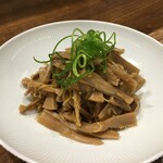 創作麺工房 鳴龍 - メンマ揚げジャコ和え