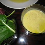 サラダ＆かぼちゃスープ