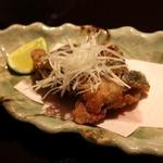 日本料理 銀座 おのでら - スッポンの首の唐揚げ。