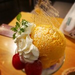 カフェノイモンド  - パフェを真上から。