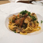 Grand Bleu Gamin - 燻製秋鮭のタリオリーニ