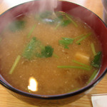 天藤 - 天丼についてくる味噌汁