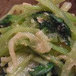 新ばし 星野 - 根三つ葉のごまあえ　しゃきしゃき　3月