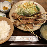 猪料理 やまおく - イノブタ焼肉定食