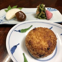 料亭 香梅咲 - べんけいめし,青菜漬け,いちじく,梨