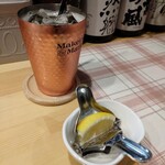 旬感 元家 - ハイボール（メーカーズマーク）〜いつもの飲んでる角ハイとは違います、