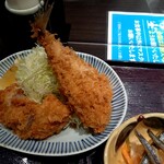 とんかつ濵かつ - お気軽ひれかつ膳のアジフライ