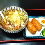 そば処 揚司 - 料理写真:天ぷらそばといなりセット