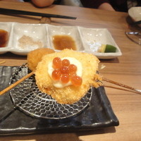 源MOTO - 2012.11.24）お任せ（１串１９０円）の玉子とイクラ