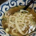 手打ちうどん やまびこ - うどんの麺up。