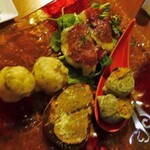 イルクオーレ ピアットスズキ - シェフのお任せ前菜盛合４種