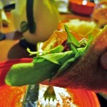 イルクオーレ ピアットスズキ - ひよこ豆粉のガレット