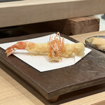 梅田 鮨 よこ田 - 車海老天ぷら