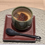 梅田 鮨 よこ田 - チーズと鰻の茶碗蒸し