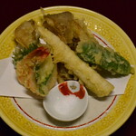 猿倉温泉 - 天ぷら