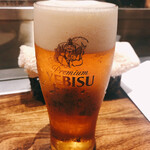 温石 - 最初は生ビール