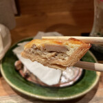 きんぼし - 一品料理の3点盛り（コース内）評価＝◎：モッツァレラチーズとポルチーニのキッシュ