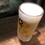 大倉山もつ肉店 - 生ビール中