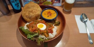 南インドの味 カレーリーフ - 混ぜ混ぜして食べます