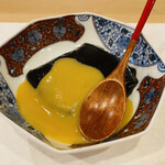 日本料理 川島 - 胡麻豆腐は柚子味噌で。