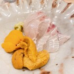 うを徳 - 鯛＆馬糞海胆