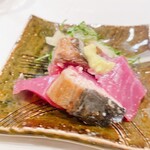 うを徳 - 舞鶴産鰹の炭火焼き