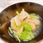 うを徳 - 海老芋と松茸の葛餡掛け