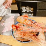 うを徳 - 牡丹海老殻