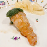 うを徳 - ボタン海老　海老子載せ