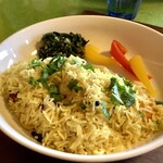 スプーンソング - 【小エビのプラオライス】小エビだけでなく、タコも入ってました！