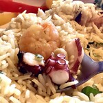 スプーンソング - 【小エビのプラオライス】小エビだけでなく、タコも入ってました！