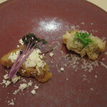 イタリアンレストラン Zucca - 佐倉蓮根のフリット　フォアグラ風味