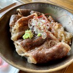 Sorato Taberu Suri - 「炙り牛サシトロ丼（わんこ蕎麦セット）1.650円」_2021年10月