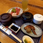 Itsushiki Oshiyoku Jidokoro - 刺身三種盛り定食