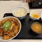 吉野家 - スタミナ超特盛丼＋味噌汁