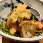 地酒と土鍋飯 さんか - かつおの竜田揚げ おろしポン酢