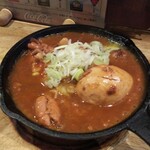 焼鶏　炭吉 - もつ煮  たまご入り