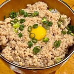 焼鳥 酉たけ - 今日はどうしても締めのご飯が食べたいのでそぼろ丼お願いしました