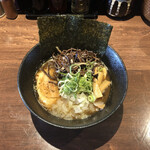 麺や いかり - 愛していた焼き煮干しラーメン キクラゲトッピング　８００＋１００円