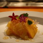 IZA - 赤海老と和歌山の柿のサラダ仕立てアップ