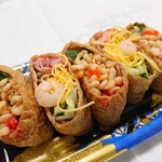 道の駅 田切の里 田切ふるさと市場 - そば寿司(450円)